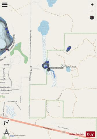 South Black Lake depth contour Map - i-Boating App - Streets