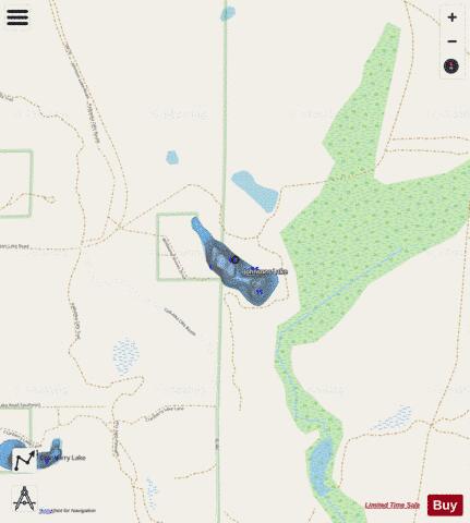 Johnsons Lake depth contour Map - i-Boating App - Streets