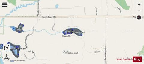 Placid, Lake depth contour Map - i-Boating App - Streets
