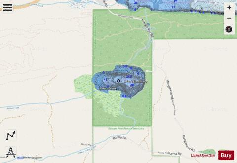 Manganese, Lake depth contour Map - i-Boating App - Streets