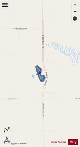 Stowell Lake depth contour Map - i-Boating App - Streets