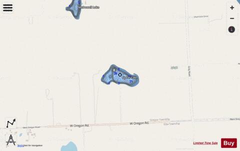 Spear Lake depth contour Map - i-Boating App - Streets
