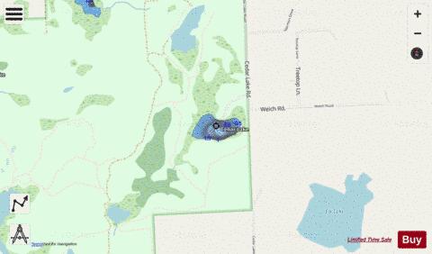 Cedar Lake depth contour Map - i-Boating App - Streets