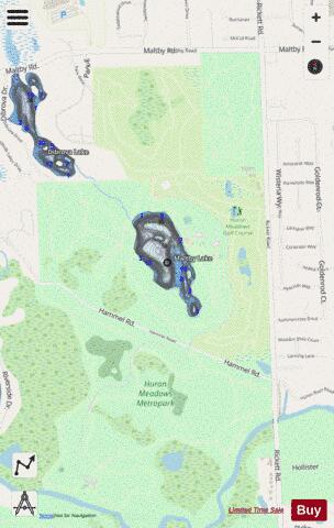 Maltby Lake depth contour Map - i-Boating App - Streets