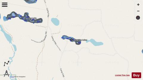 Musgrave Lakes depth contour Map - i-Boating App - Streets