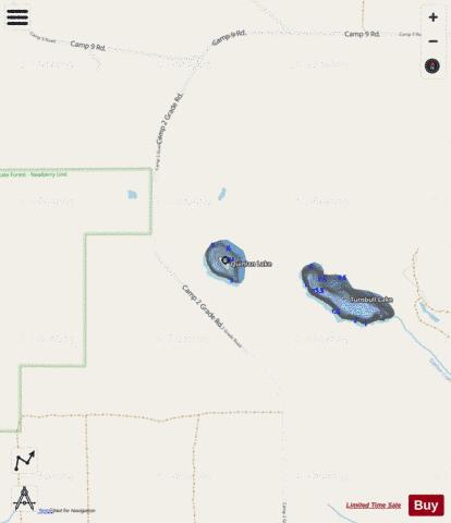 Quinlan Lake depth contour Map - i-Boating App - Streets