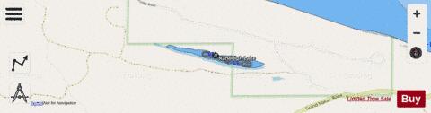 Randolph Lake depth contour Map - i-Boating App - Streets