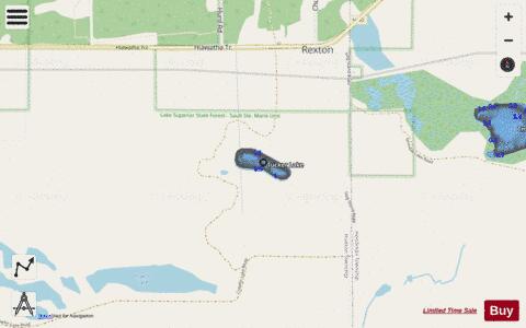 Tucker Lake depth contour Map - i-Boating App - Streets