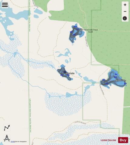 Goat Lake depth contour Map - i-Boating App - Streets