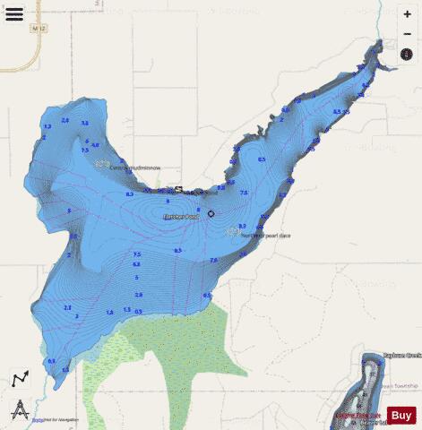 Fletcher Pond depth contour Map - i-Boating App - Streets