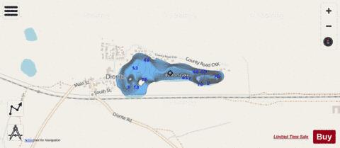 Boston Lake depth contour Map - i-Boating App - Streets