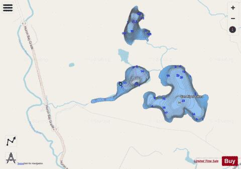 Van Riper Lakes (west) depth contour Map - i-Boating App - Streets