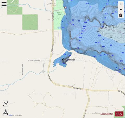 McKenzie Bay depth contour Map - i-Boating App - Streets