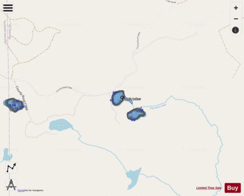 Sagola Lake, North depth contour Map - i-Boating App - Streets