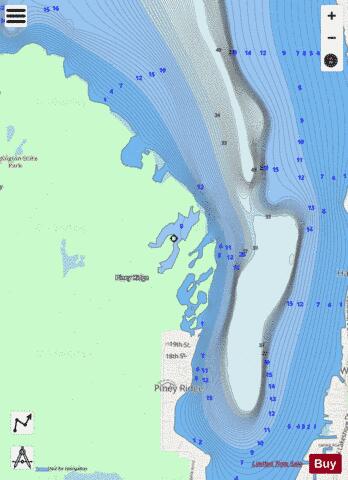 no name depth contour Map - i-Boating App - Streets