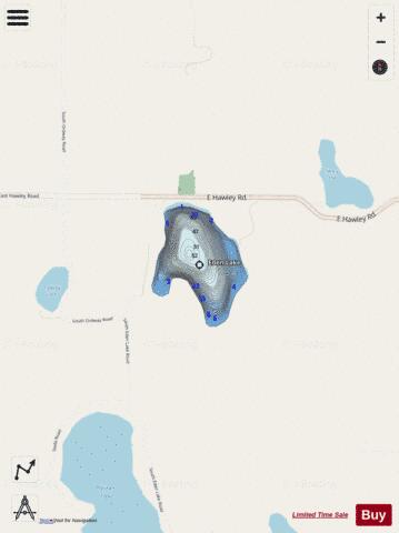 Eden Lake depth contour Map - i-Boating App - Streets