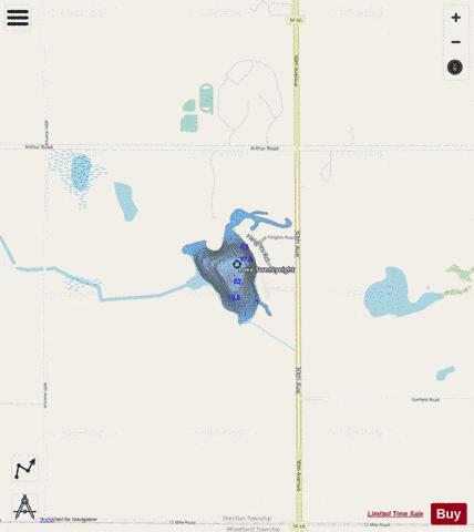 Twentyeight, Lake depth contour Map - i-Boating App - Streets