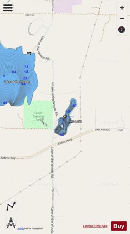 Finn Lake depth contour Map - i-Boating App - Streets