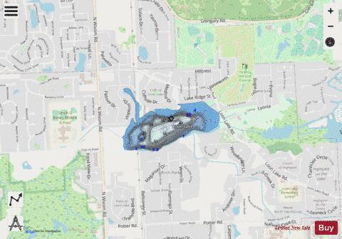 Loon Lake depth contour Map - i-Boating App - Streets