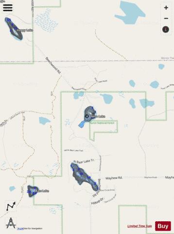 Nero Lake depth contour Map - i-Boating App - Streets