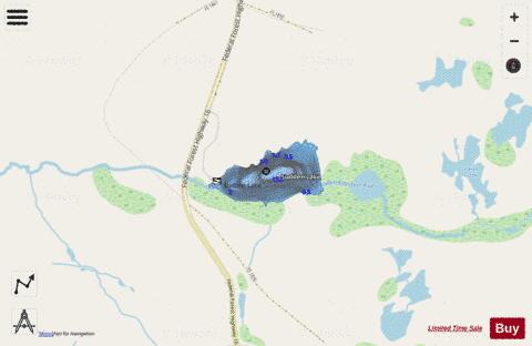 Sudden Lake depth contour Map - i-Boating App - Streets