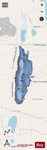 Dixon Lake depth contour Map - i-Boating App - Streets