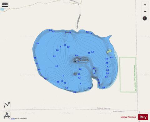 Augusta, Lake depth contour Map - i-Boating App - Streets