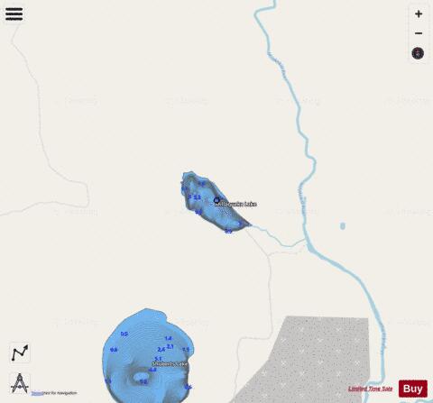 Millaquaka Lake depth contour Map - i-Boating App - Streets