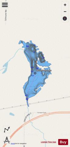 Marblehead Lake depth contour Map - i-Boating App - Streets
