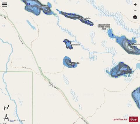 Neds Lake depth contour Map - i-Boating App - Streets