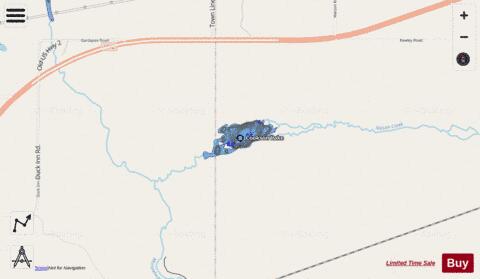 Cookson Lake depth contour Map - i-Boating App - Streets