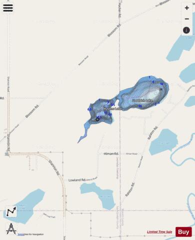Havens Lake depth contour Map - i-Boating App - Streets