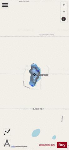Mohney Lake depth contour Map - i-Boating App - Streets