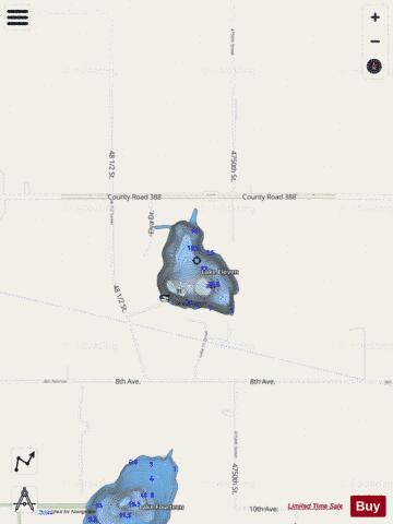 Eleven, Lake depth contour Map - i-Boating App - Streets