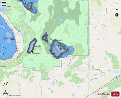 Cedar Lake depth contour Map - i-Boating App - Streets