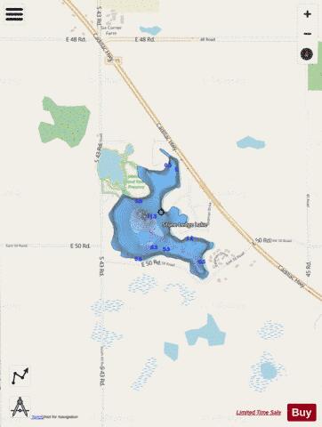 Stone Ledge Lake depth contour Map - i-Boating App - Streets