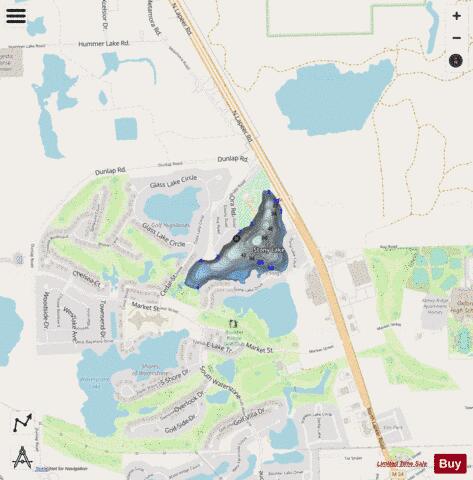 Stoney Lake depth contour Map - i-Boating App - Streets