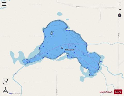 Stinking depth contour Map - i-Boating App - Streets