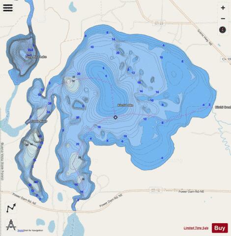 Kitchi depth contour Map - i-Boating App - Streets