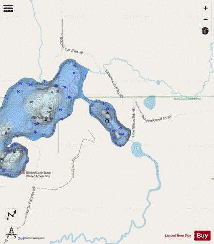 Little Gilstad depth contour Map - i-Boating App - Streets