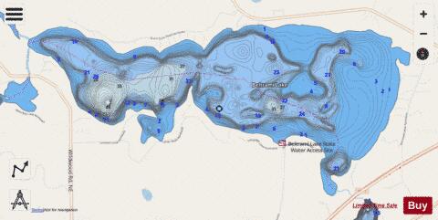 Beltrami depth contour Map - i-Boating App - Streets