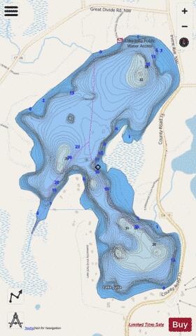 Julia depth contour Map - i-Boating App - Streets