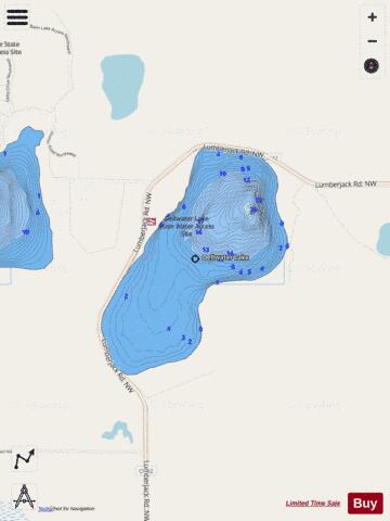 Dellwater depth contour Map - i-Boating App - Streets