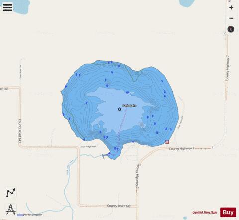 Park depth contour Map - i-Boating App - Streets