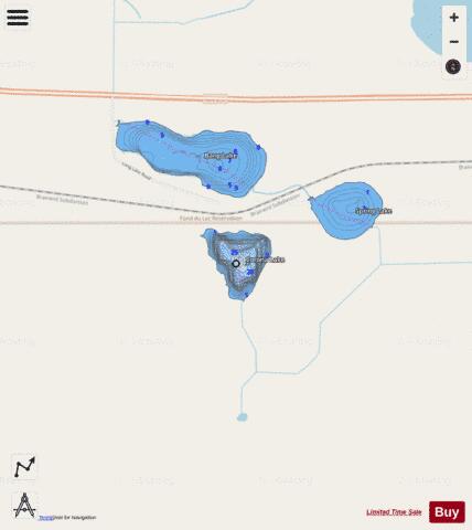 Corona depth contour Map - i-Boating App - Streets