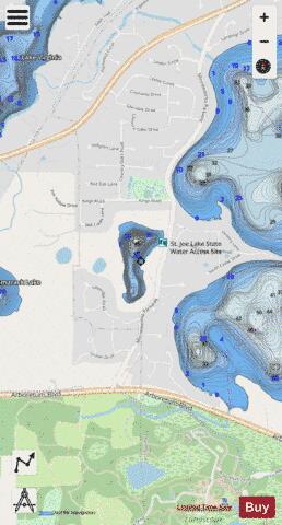 St. Joe depth contour Map - i-Boating App - Streets