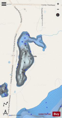 Cooper depth contour Map - i-Boating App - Streets