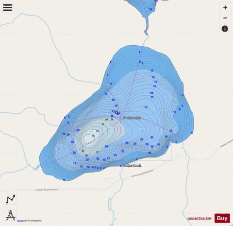 Lower Sucker depth contour Map - i-Boating App - Streets