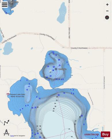 Boss depth contour Map - i-Boating App - Streets