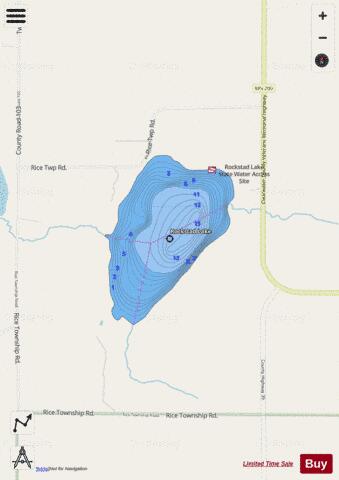 Rockstad depth contour Map - i-Boating App - Streets